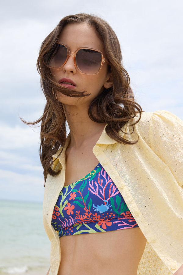 Princess Highway - Anastasia Broderie Blouse - lemon