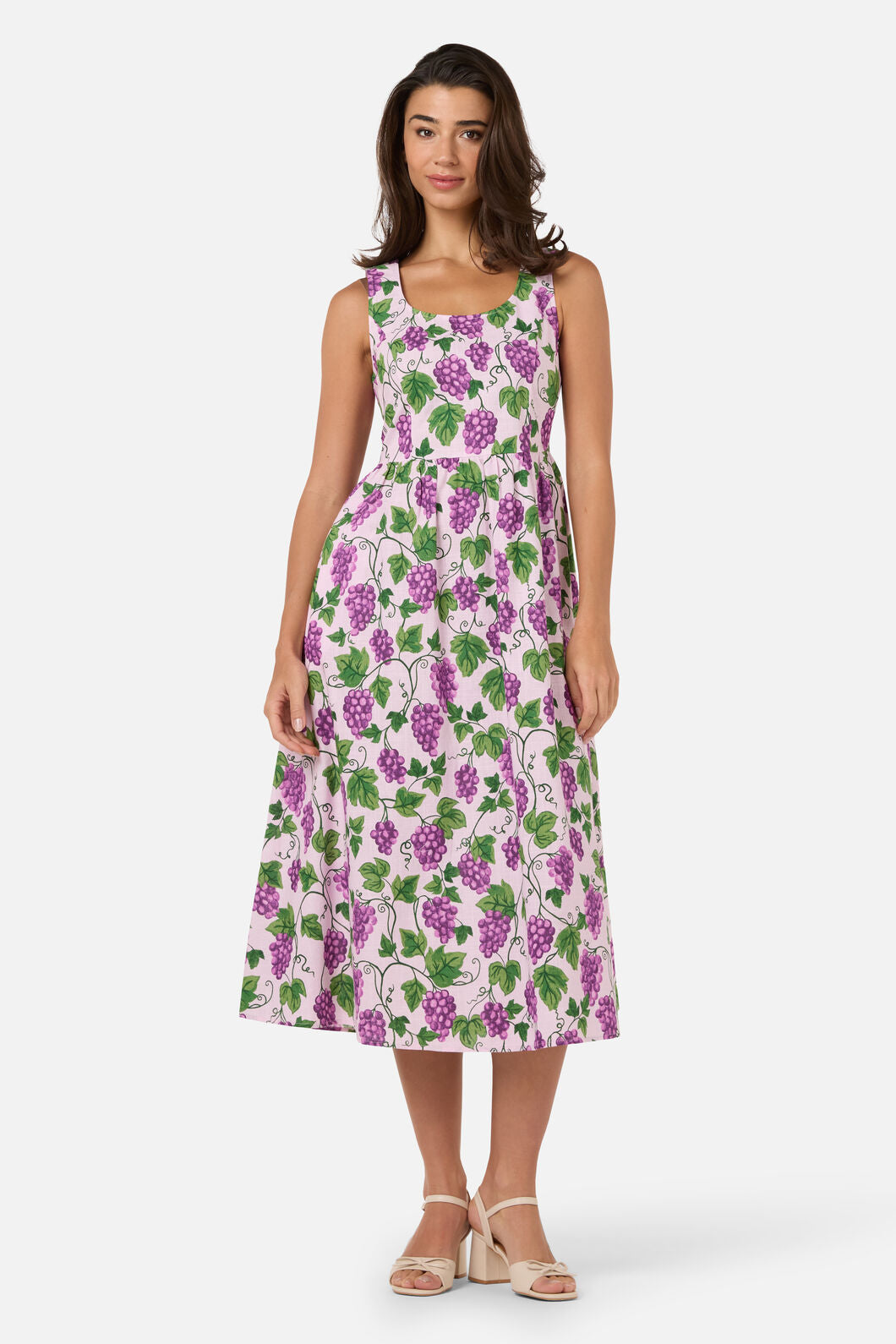 Princess Highway - Grape Vine Midi Dress - lilac