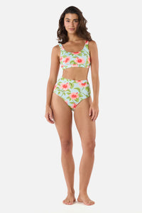 Princess Highway - Hibiscus Bikini Bottom - blue