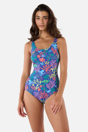 Princess Highway - Coral Reef One Piece - blue