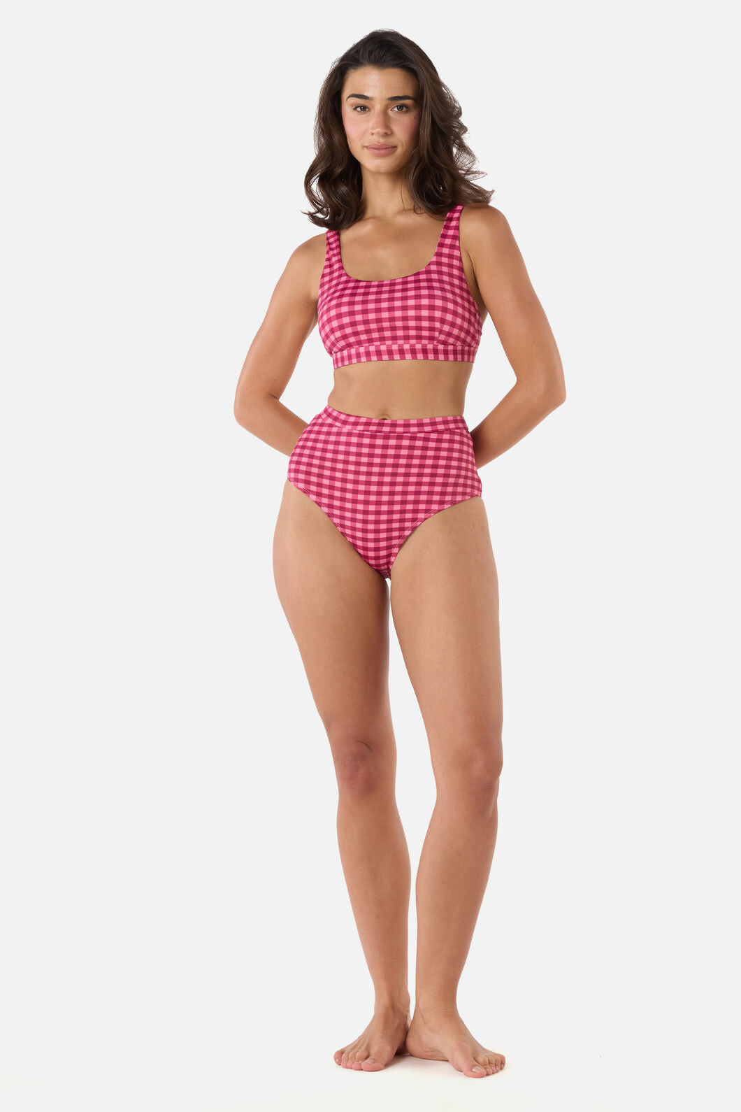 Princess Highway - Gingham Bikini Top - pink