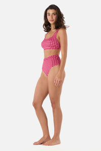 Princess Highway - Gingham Bikini Top - pink