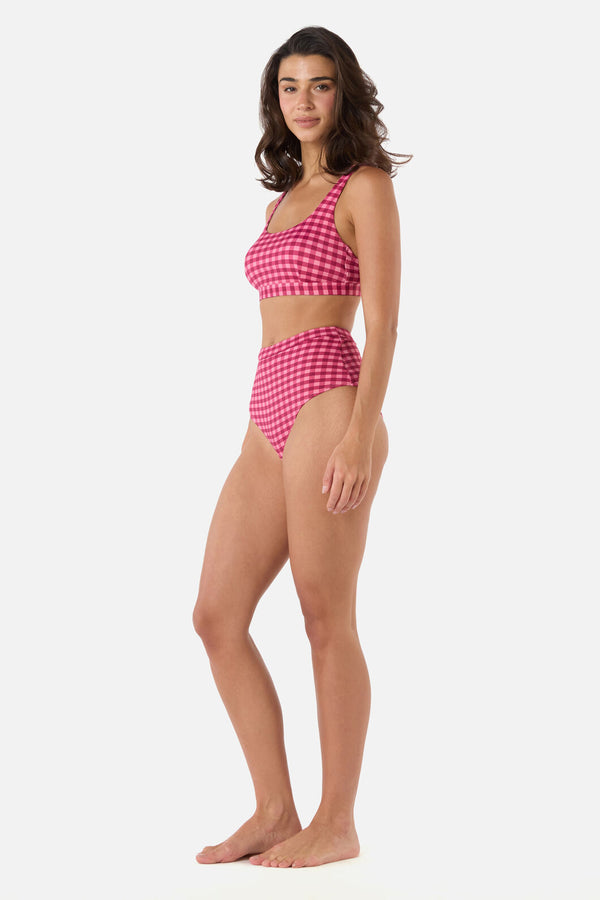 Princess Highway - Gingham Bikini Top - pink