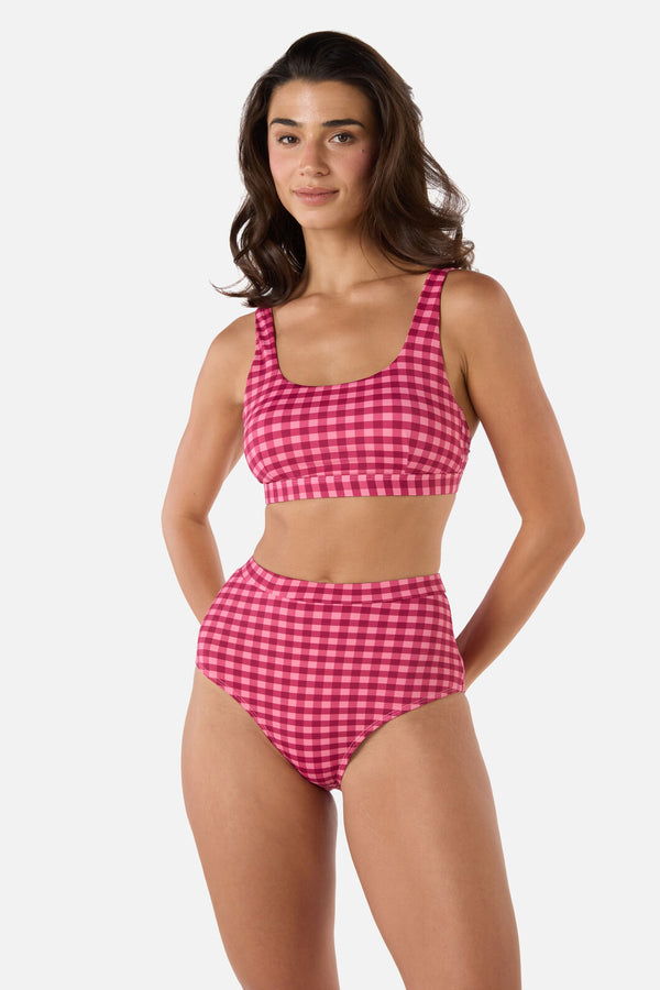 Princess Highway - Gingham Bikini Bottom - pink