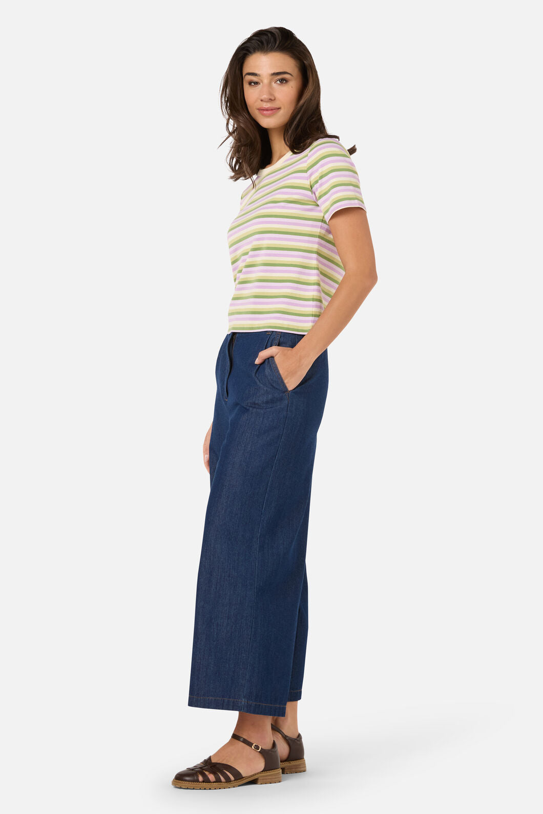 Princess Highway - Lena Orchard Stripe Tee - grape