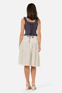 Princess Highway - Elodie Ditsy Tiered Skirt - blue