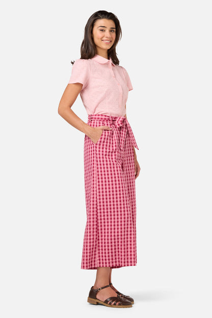 Princess Highway - Margot Check Culotte - pink