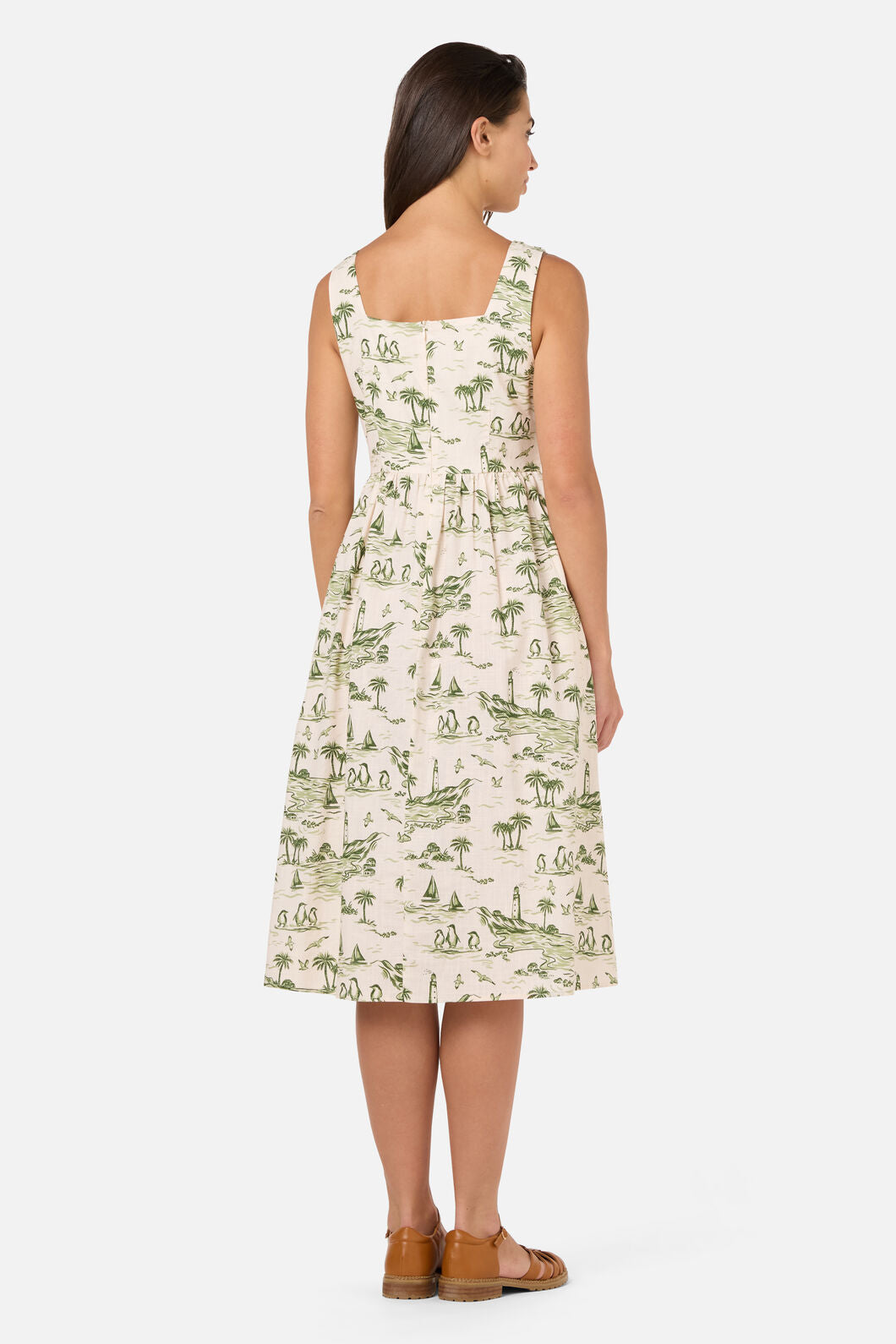 Princess Highway - Seaside Toile Midi Dress - green