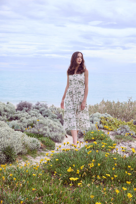 Princess Highway - Seaside Toile Midi Dress - green