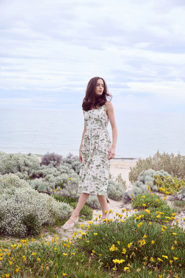 Princess Highway - Seaside Toile Midi Dress - green