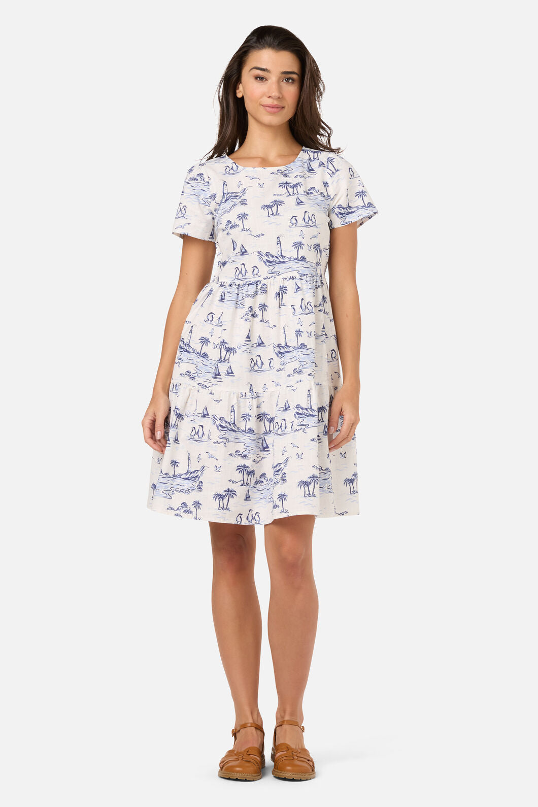 Princess Highway - Seaside Toile Mini Dress - blue