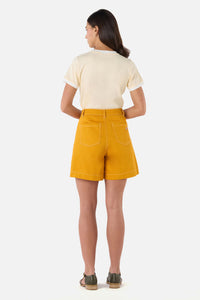 Princess Highway - Sammy Contrast Stitch Short - gold