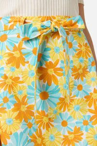 Princess Highway - Vintage Daisy Mini Skirt - blue