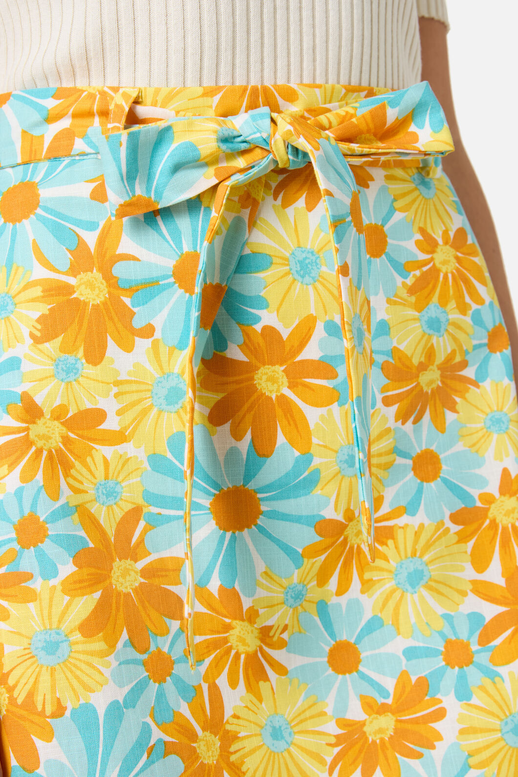 Princess Highway - Vintage Daisy Mini Skirt - blue