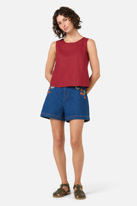 Princess Highway - Hattie Shell Top - henna