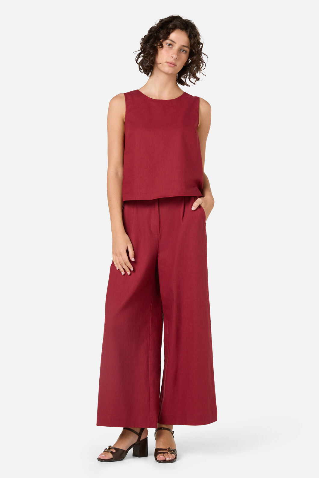 Princess Highway - Hattie Shell Top - henna