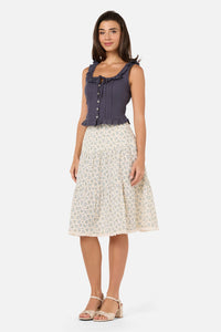 Princess Highway - Elsie Sweet Corset Top - bluestone