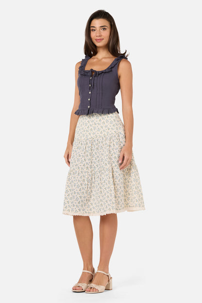 Princess Highway - Elsie Sweet Corset Top - bluestone