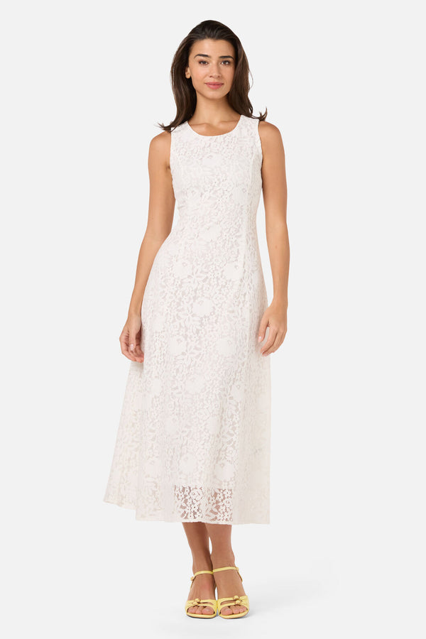 Princess Highway - Dreamy White Lace Midi Dress - white