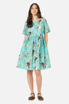 Princess Highway - Kookaburra Smock Dress - blue