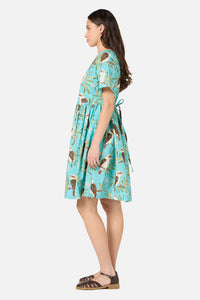 Princess Highway - Kookaburra Smock Dress - blue