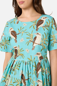 Princess Highway - Kookaburra Smock Dress - blue