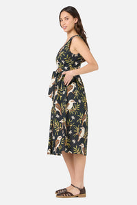 Princess Highway - Kookaburra Midi Dress - black