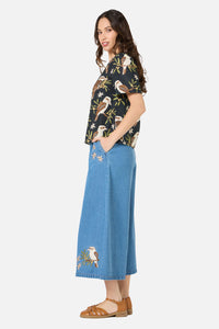 Princess Highway - Kookaburra Short Sleeve Top - black