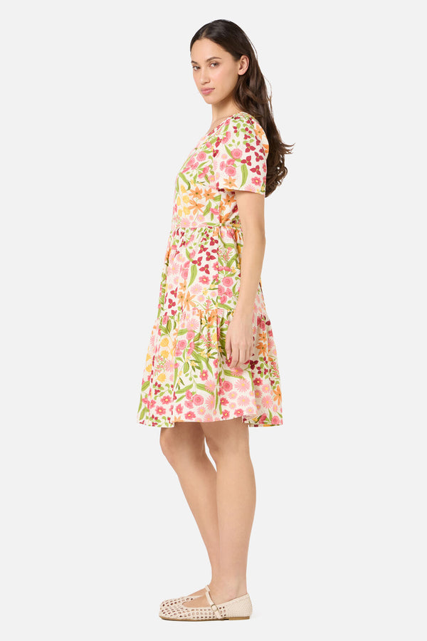 Princess Highway - Liberty Native Smock Dress - cream