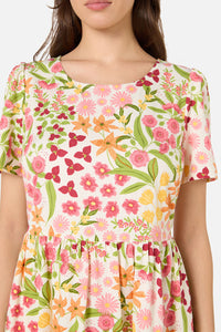 Princess Highway - Liberty Native Smock Dress - cream