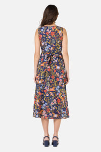 Princess Highway - Fancy Horses Midi Dress - navy