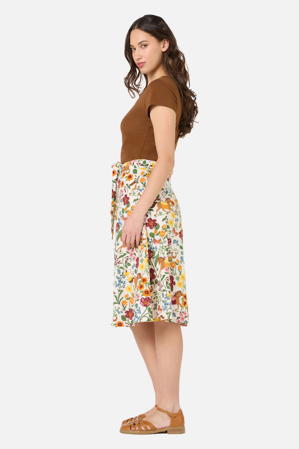 Princess Highway - Fancy Horses Skirt - cream