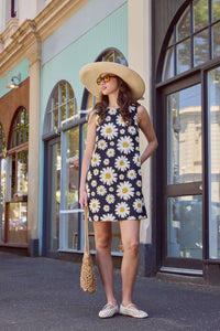 Princess Highway - 60'S Daisy Mini Dress - black