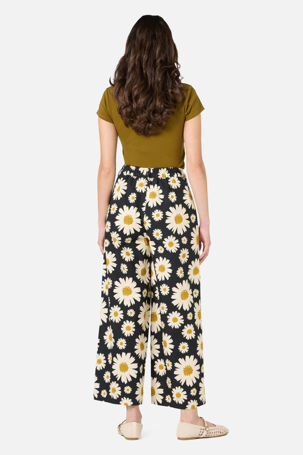 Princess Highway - 60'S Daisy Pant - black