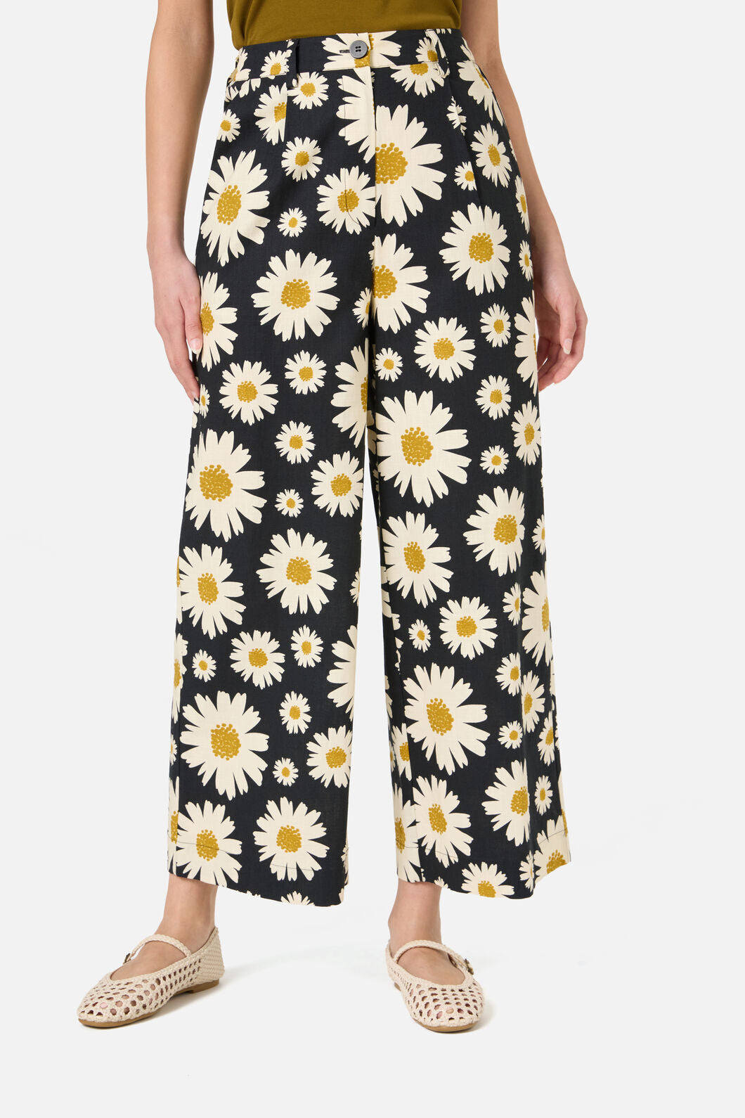 Princess Highway - 60'S Daisy Pant - black