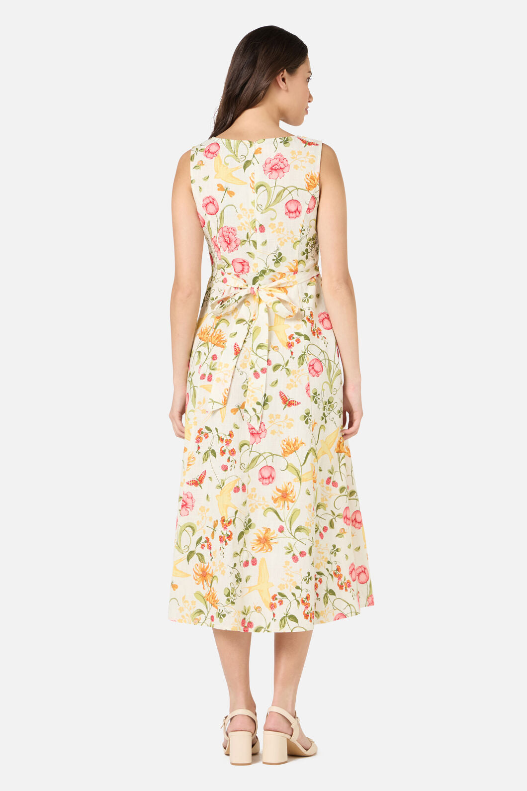Princess Highway - Whimsical Garden Midi Dress - cream