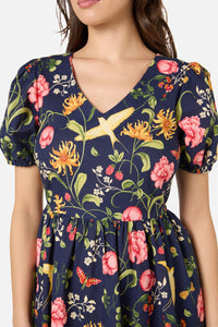 Princess Highway - Whimsical Garden Mini Dress - navy