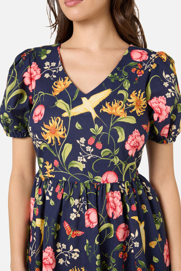 Princess Highway - Whimsical Garden Mini Dress - navy