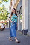 Princess Highway - Kooka & Wattle Denim Culotte - blue-denim