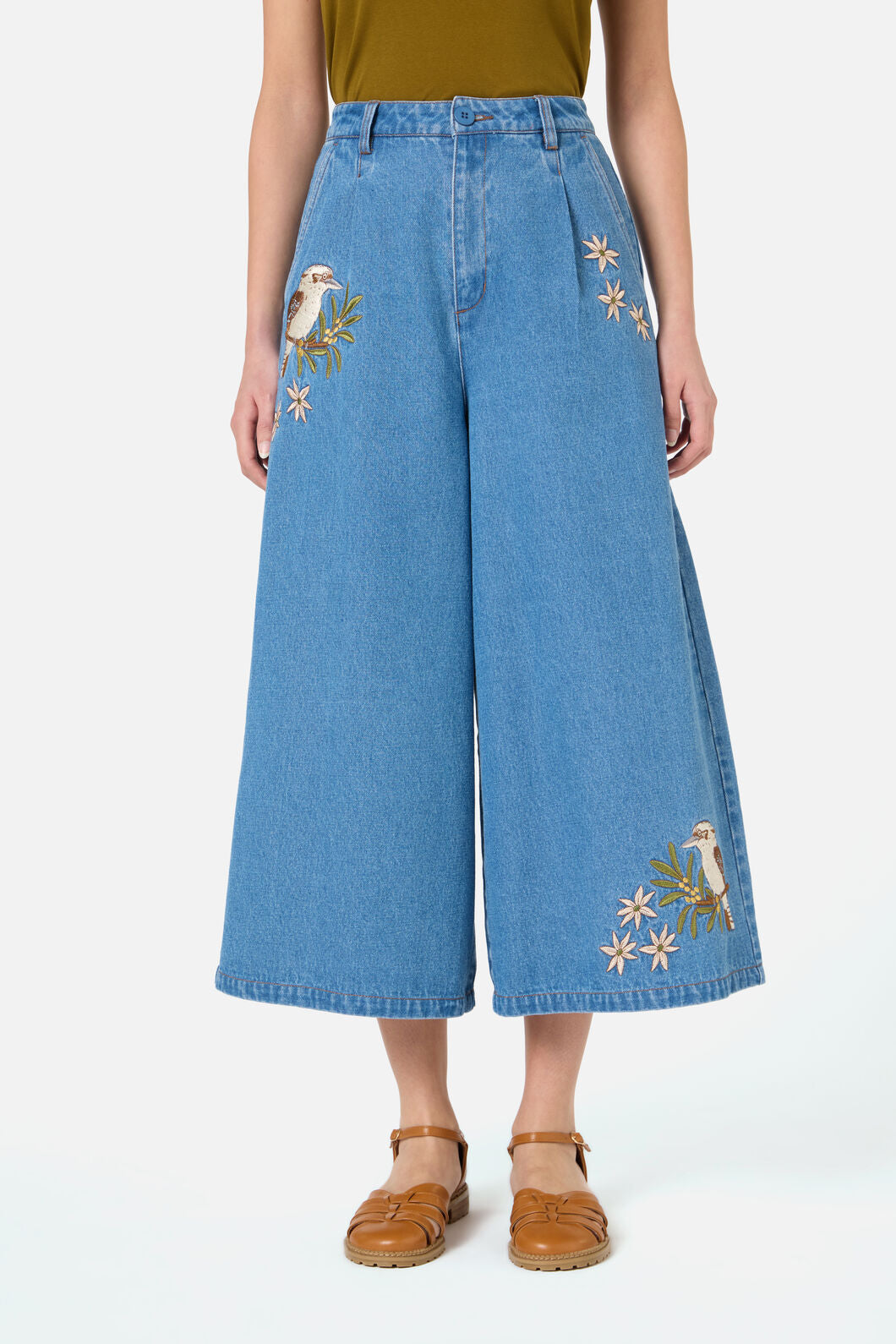 Kooka & Wattle Denim Culotte – Princess Highway