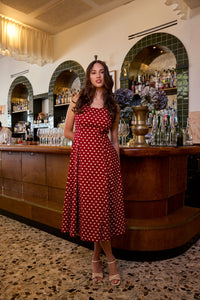 Princess Highway - Sweet Heart Midi Dress - red