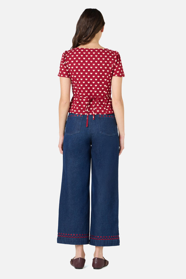 Princess Highway - Sweet Heart Top - red