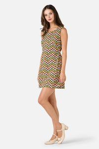 Princess Highway - Sally Retro Mini Shift Dress - green