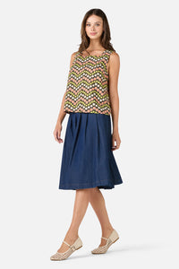 Princess Highway - Sally Retro Shell Top - green