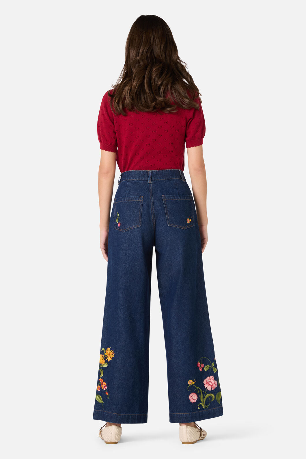 Princess Highway - Whimsical Emb Jean - blue-denim