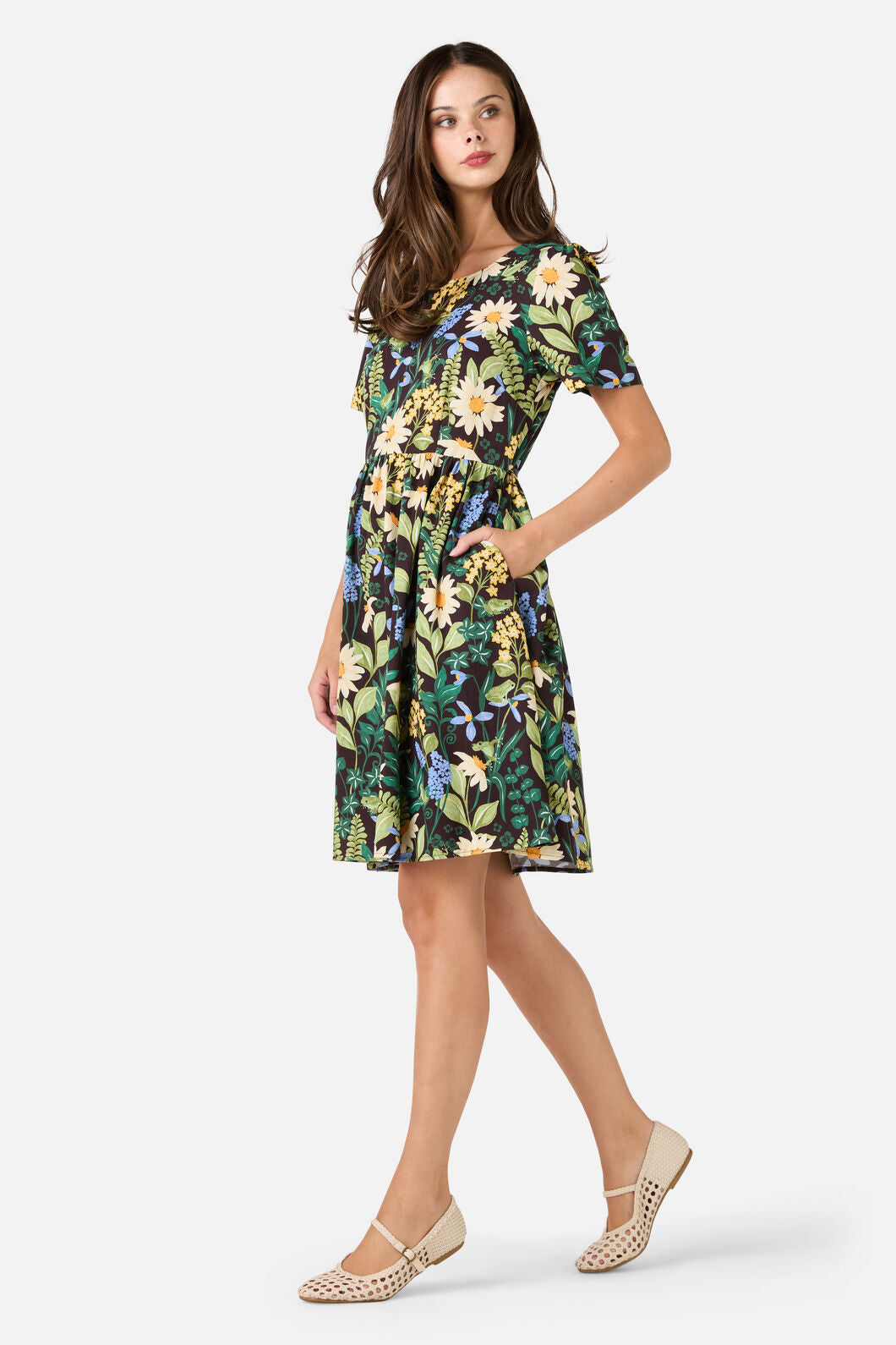 Princess Highway - Tiana Tree Frog Smock Dress - brown