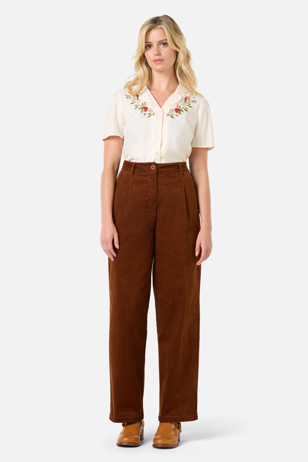 Princess Highway - Apple & Robin Emb Blouse - cream