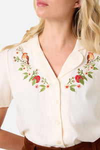 Princess Highway - Apple & Robin Emb Blouse - cream