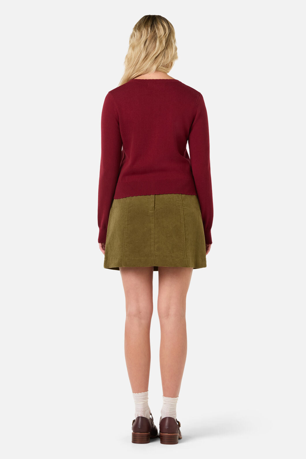 Princess Highway - Apple & Robin Emb Cardigan - wine