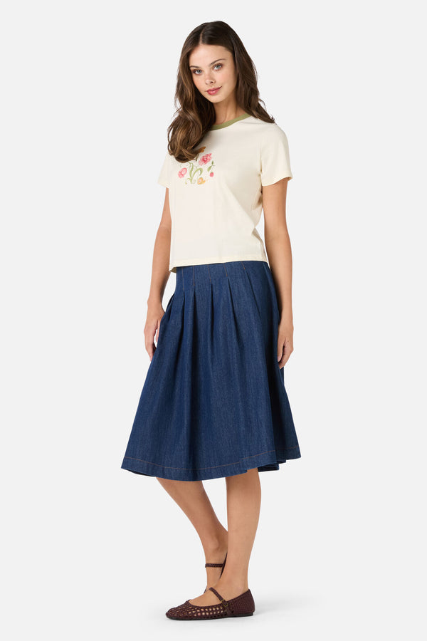 Princess Highway - Whimsical Printed Tee - cream